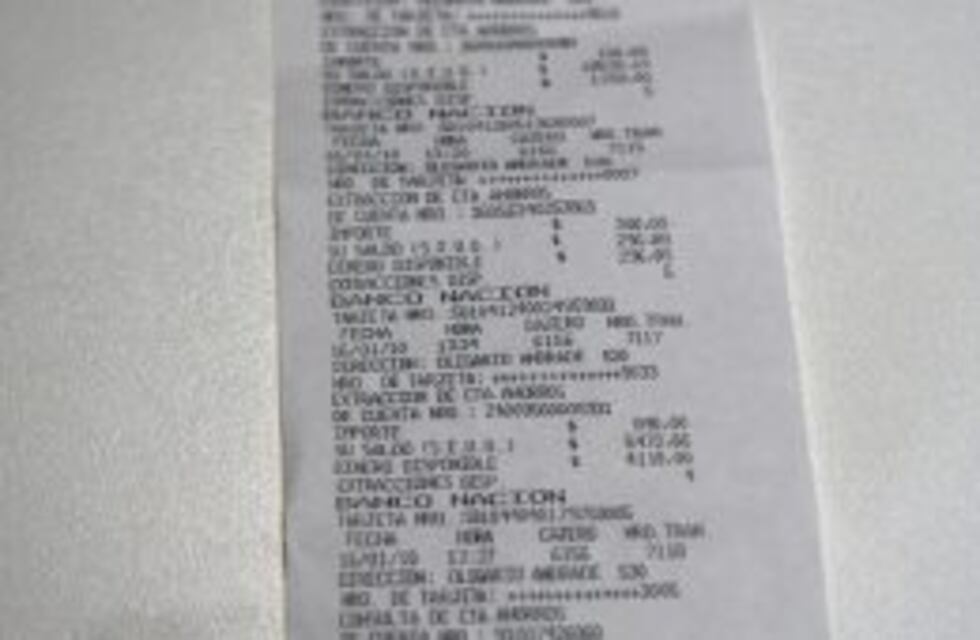 Miles de cuentas bancarias mendocinas, en papel picado