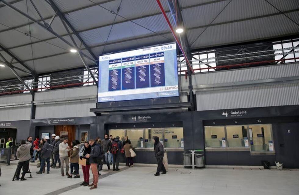 Tren San Martín: se reinauguró la estación Retiro del tren San Martín