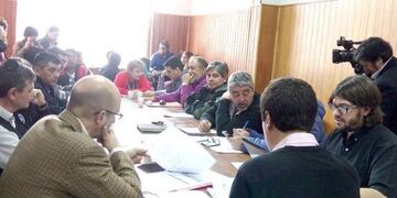 El concejal tratando sobre el tema seguridad vial