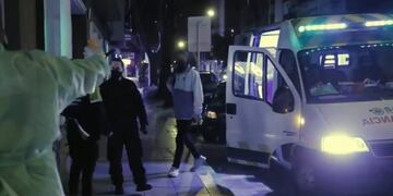 Cordobés ingresando al hotel de Mar del Plata (captura video)
