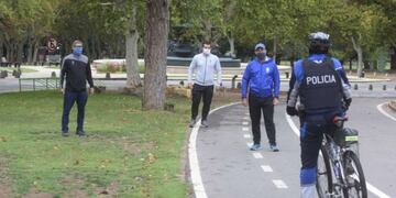 Caminata de esparcimiento parque General San Martín