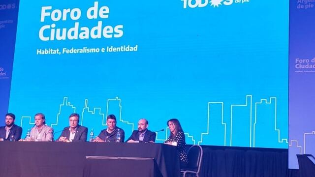Foro de ciudades en Rosario\nCrédto: MDG