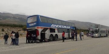 El colectivo pertenece a Andesmar