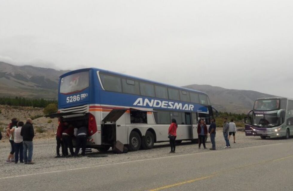 Un colectivo chocó contra un talud de nieve en ruta 26 y hay nueve heridos