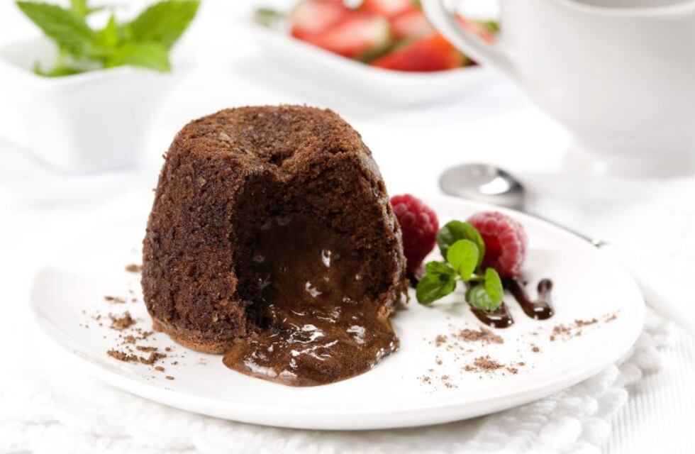 Volcán de chocolate, el postre del invierno