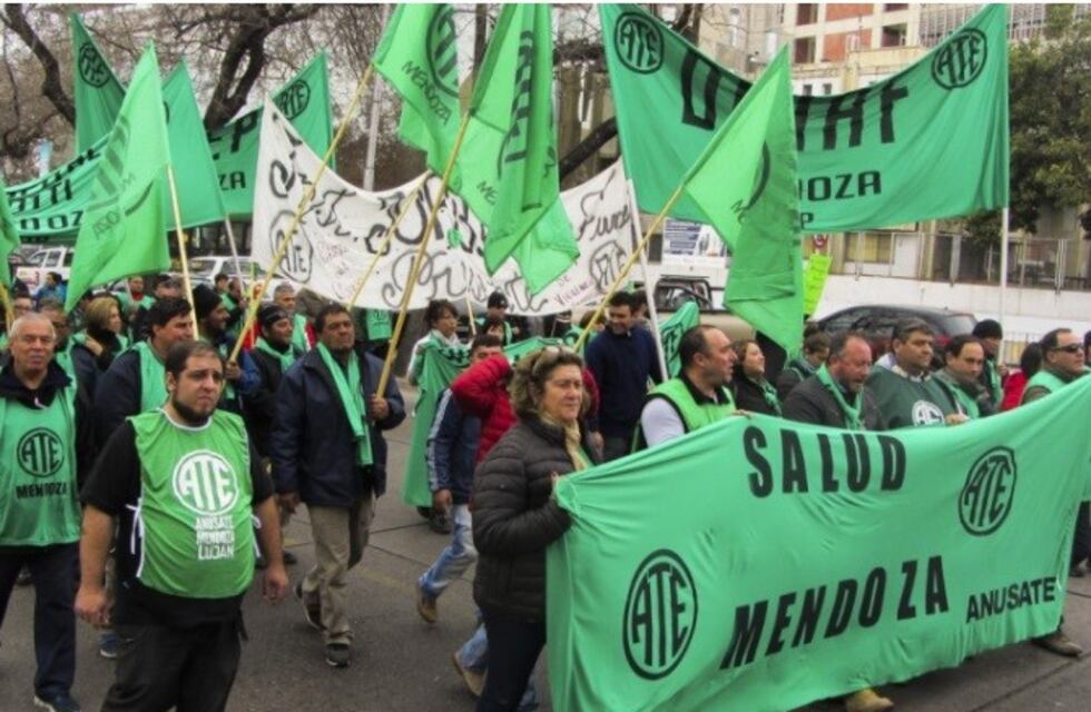 ATE Salud se manifestaron en el centro mendocino