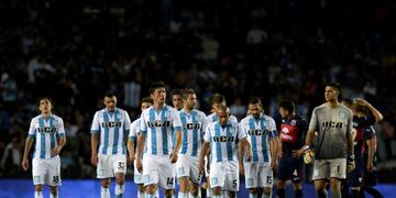Racing usó una remera especial por el Día de la Madre\u002E Foto: DYN\u002E