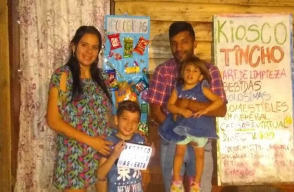 Una pareja cobró el IFE y lo invirtió en una despensa