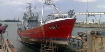 Buque Rigel, que se encuentra perdido\u002E (Twitter: Roberto Garrone)