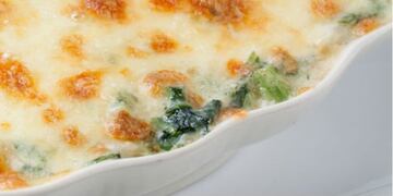 Receta de graten de espinacas con hongos\u002E