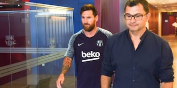 Lionel Messi se reincorporó a los trabajos del Barcelona\u002E Foto: Twitter/FCBarcelona_es