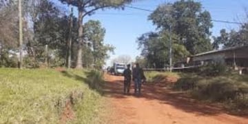El lugar donde fue hallado el cuerpo de Víctor Márquez en Santa Ana\u002E (MIsiones Online)