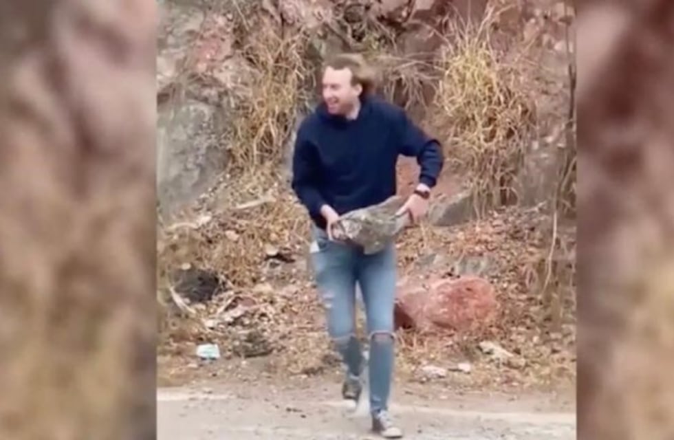 El joven que lanzó la roca al embudo del Dique San Roque fue denunciado por la Provincia