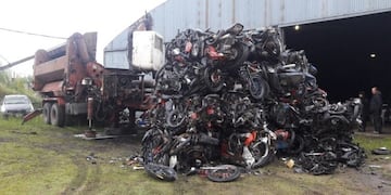 Ya llevan compactados más de 2\u002E100 vehículos (autos y motos) en dos años\u002E (Prensa Municipalidad de Rafaela)