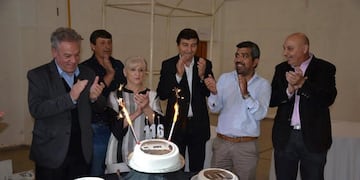 La intendenta Otamendi junto a otras autoridades celebran el aniversario (Vía Santa Rosa)