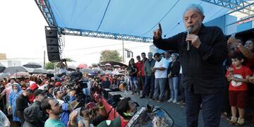 Luiz Inacio Lula da Silva dio un discurso en Quedas do Iguacu\u002E Foto: AP\u002E