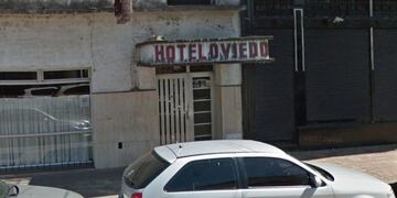 El cadáver fue hallado dentro de una habitación del Hotel oviedo en Callao al 100 bis\u002E (Google Street View)