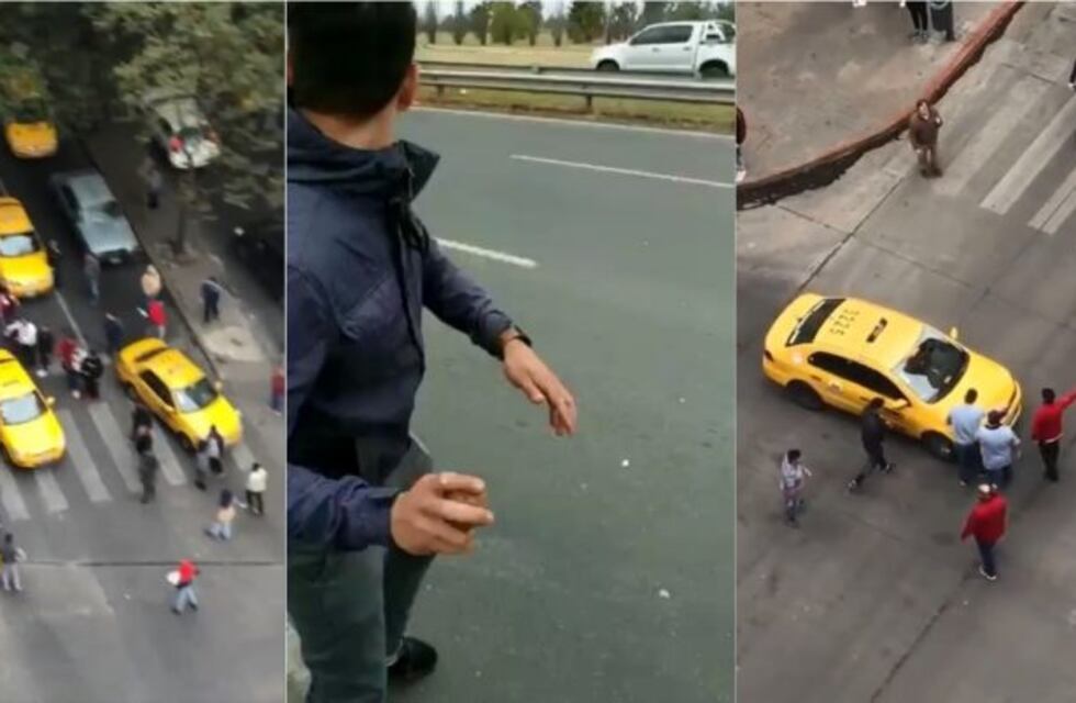 Identifican a quien arrojó una piedra a un remisero, durante protesta contra Uber