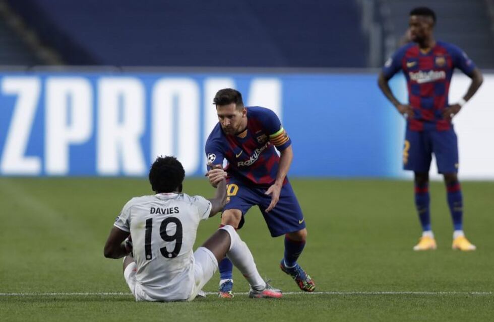 Alphonso Davies contó qué pasó cuando le pidió la camiseta a Lionel Messi