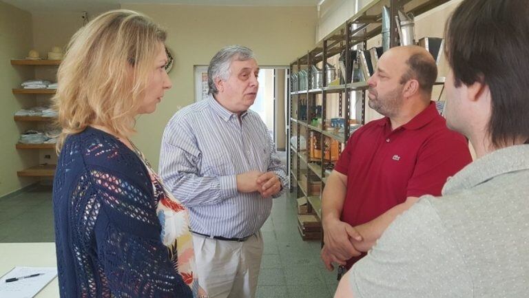El ministro Moralejo en el Parque Apícola General Pico (Gobierno de La Pampa)