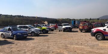 Centro de Operaciones debajo del puente en Las Jarillas