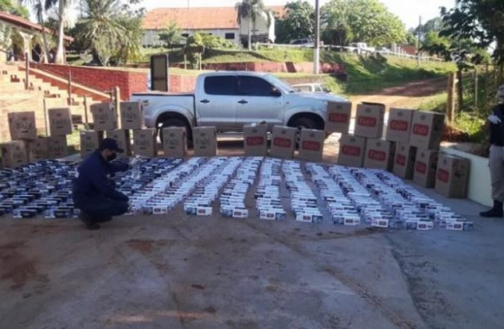 Frustran el ingreso ilegal de 12.000 atados de cigarrillos por Puerto Piray