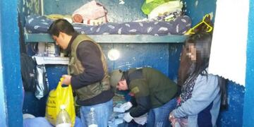 El allanamiento en la celda de Mendoza.