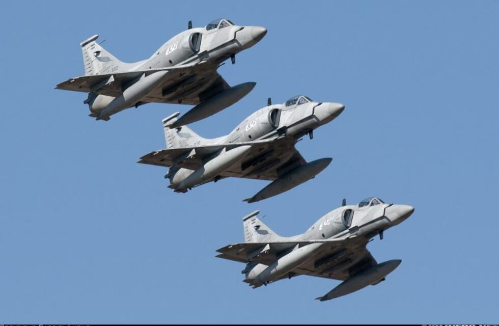 Aviones de combate y radares custodian la Cumbre del Mercosur