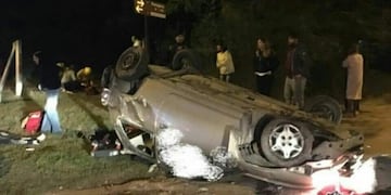 El accidente ocurrió en la ruta 28, en cercanías de Tanti