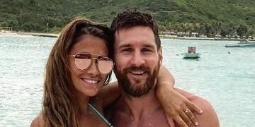 Messi y Antonela