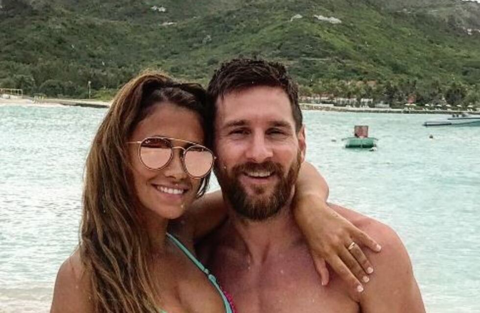 Messi le hizo una "visita sorpresa" a un compañero de equipo en el Caribe