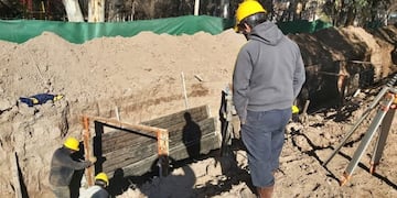 Obra colector pluvial en Alvear