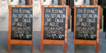 Confitería ofrece desayuno gratis (Facebook Fabiana Garcia)