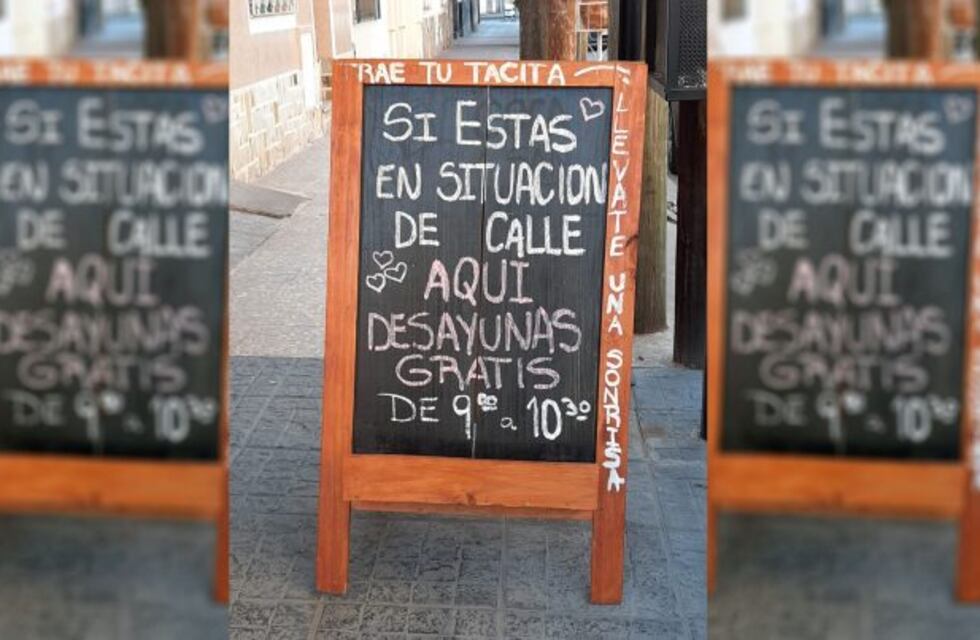 Una confitería salteña brinda el desayuno gratis a personas en situación de calle