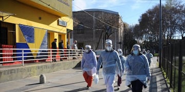 Operativo DetectAR en La Boca (Foto: Clarín)