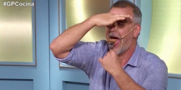 "El gran premio de la cocina": Christian Petersen se tapó la nariz para probar un plato