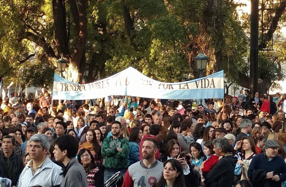 Fotos y videos de la marcha "Por las dos vidas" en Mendoza