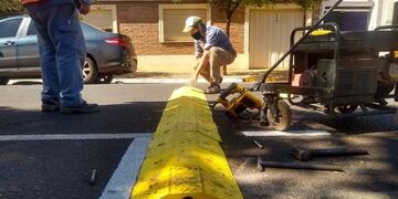 Posadas: colocan reductores de velocidad en algunas avenidas