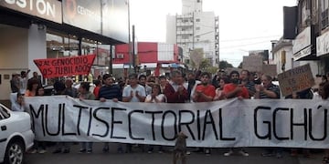 Marcha Multisectorial\nCrédito: Vía Gualeguaychú