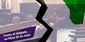 Imagen de la convocatoria a la marcha en plaza principal