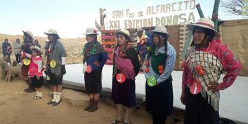 La jóvenes protagonistas de la elección de la donosa en San Francisco de Alfarcito\u002E