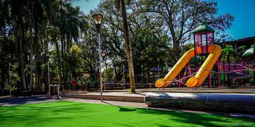 Eldorado: puesta a punto de la nueva Plaza Sarmiento.