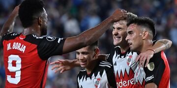 El festejo del segundo gol de River