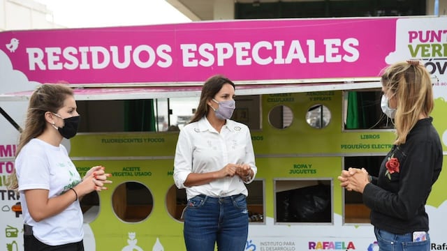 Punto Verde Móvil en la Plaza 25 de Mayo