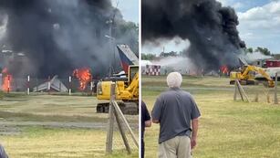 Un avión privado con pasajeros que venía de Punta del Este se estrelló en el aeropuerto de San Fernando