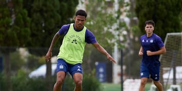 El brasileño Rick Morais, uno de los delanteros titulares de Talleres ante Vélez.