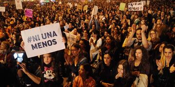 Movilización de Ni Una Menos.