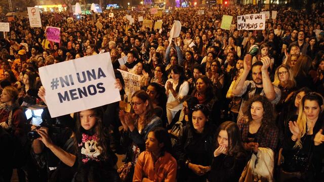 Movilización de Ni Una Menos.