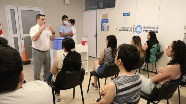 El ministro de Salud, doctor Luis Medina Ruiz, estuvo presente en el nodo del 107