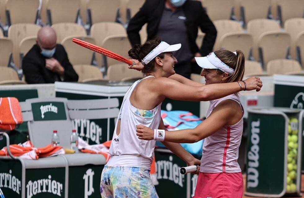 Nadia Podoroska alcanzó las semifinales de dobles en Roland Garros